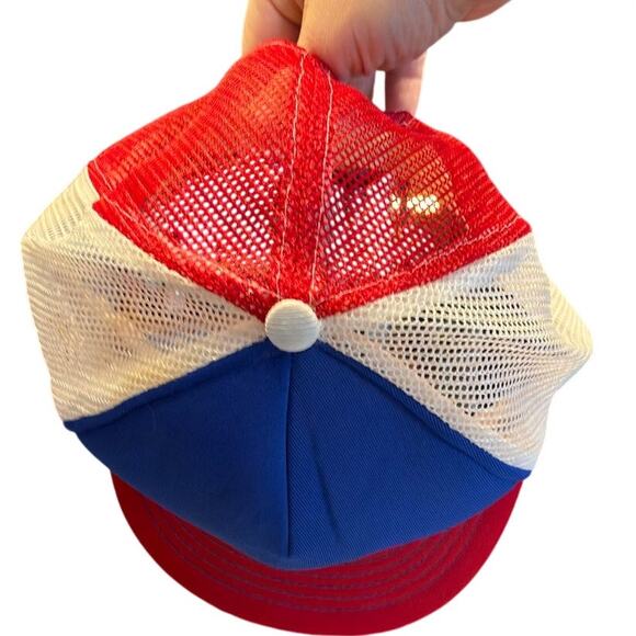 VINTAGE Disney Hat Cap Snap Back Mickey Mouse Theme Park Trucker Mens 70s 80s - Picture 2 of 4